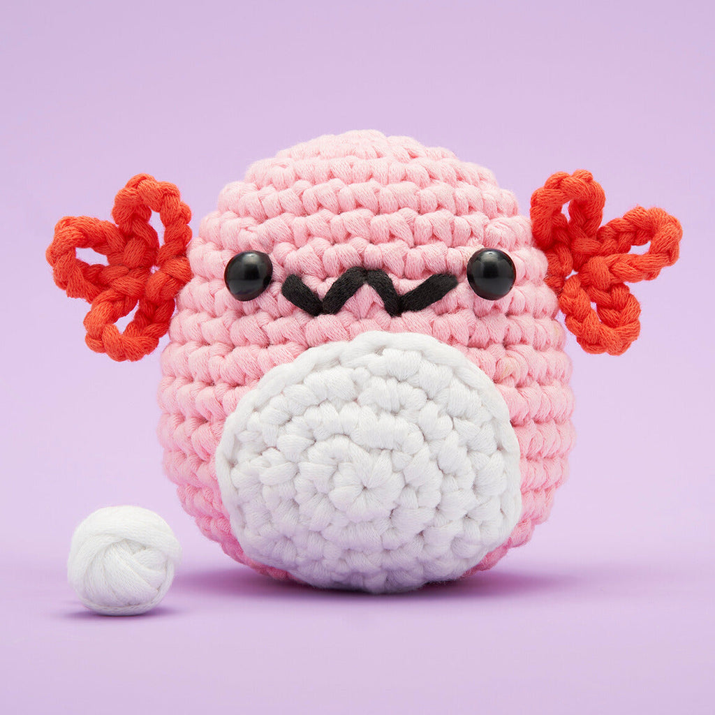 Kibakids - Strawberry the Axolotl Crochet Kit