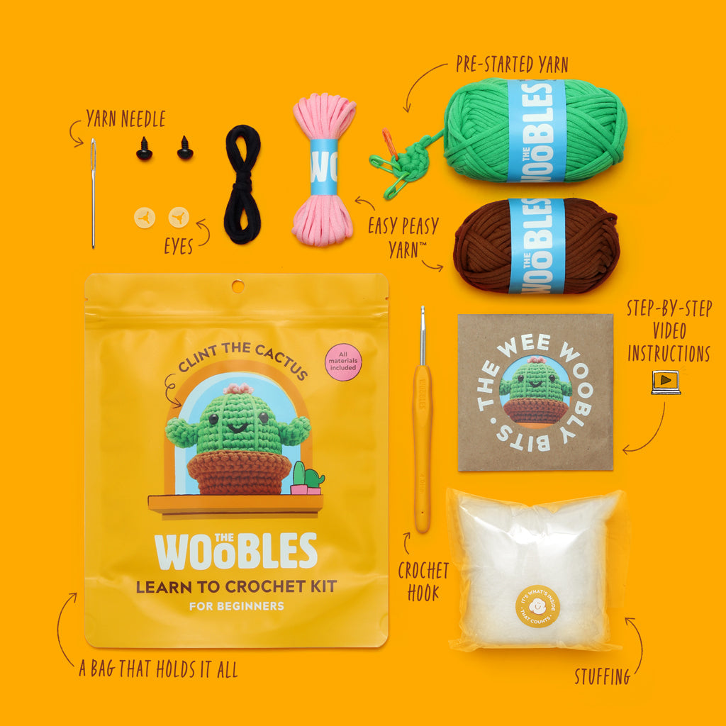 Kibakids - Clint the Cactus Crochet Kit