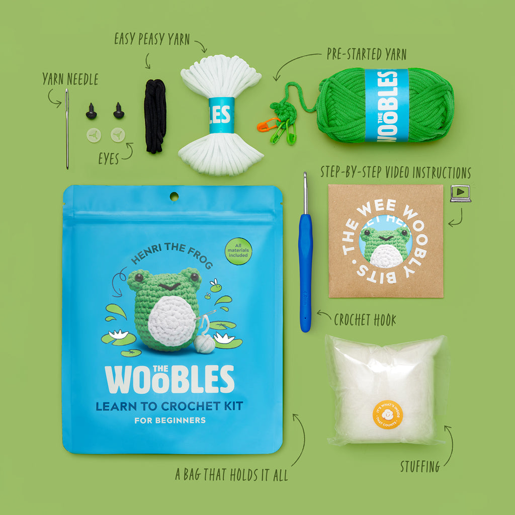 Kibakids - Henri the Frog Crochet Kit