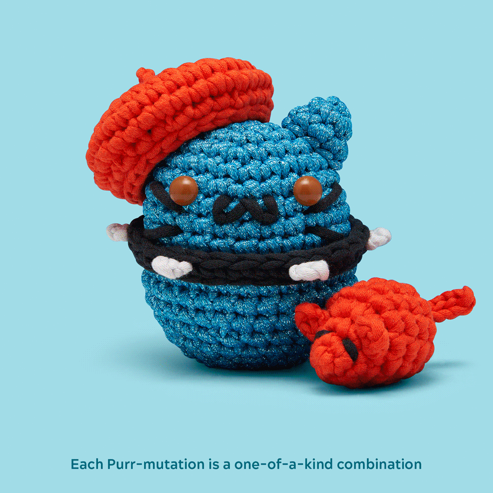 Kibakids - One-of-a-Kind Purr-Mutation Crochet Kit
