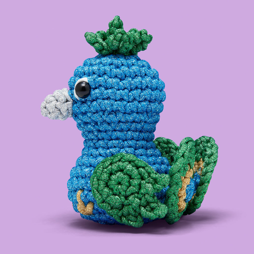 Kibakids - Reginald the Peacock Crochet Kit