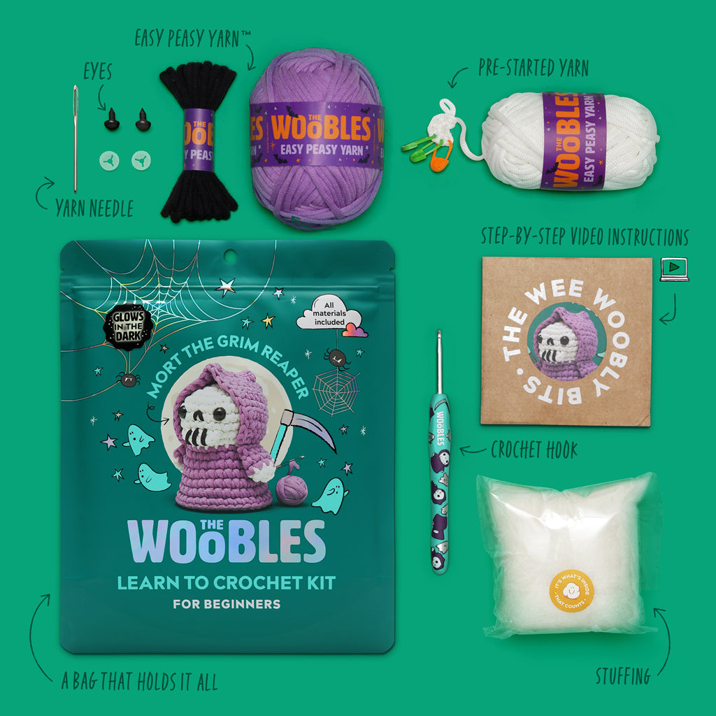 Kibakids - Mort the Grim Reaper Crochet Kit