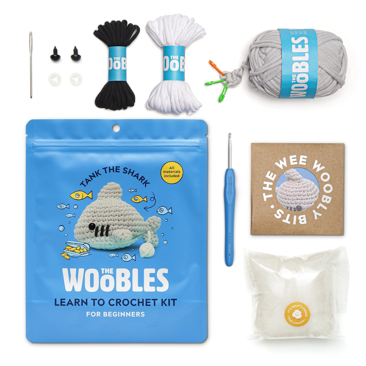 Kibakids - Tank the Shark Crochet Kit