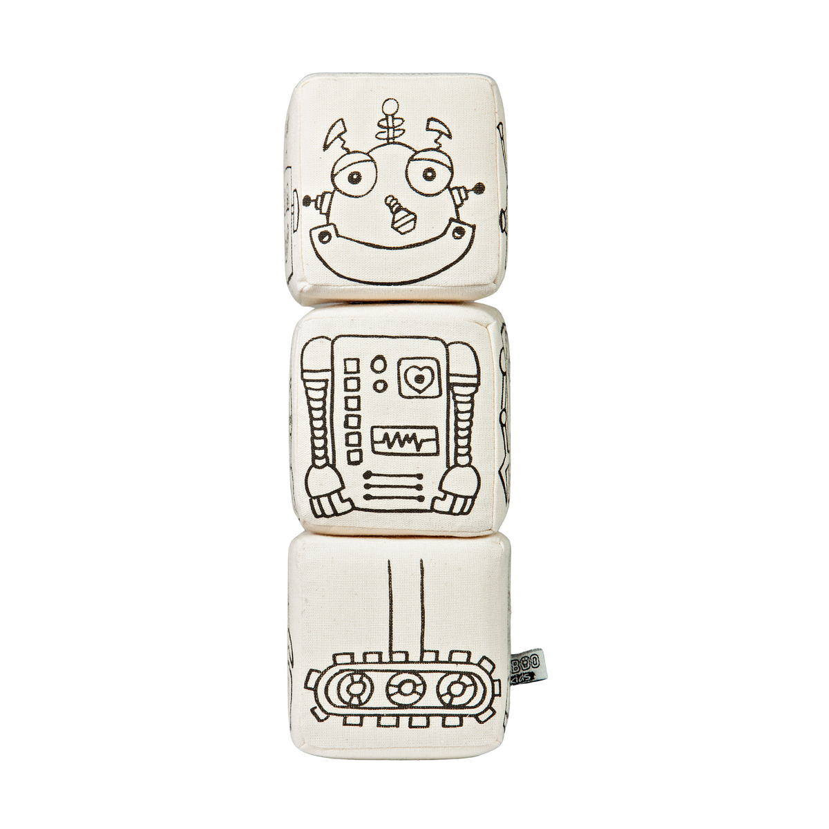Kibakids - Magnetic Blocks: Robot Coloring Set
