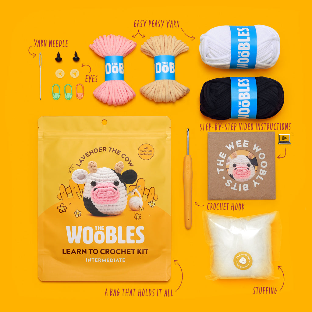 Kibakids - Lavender the Cow Crochet Kit