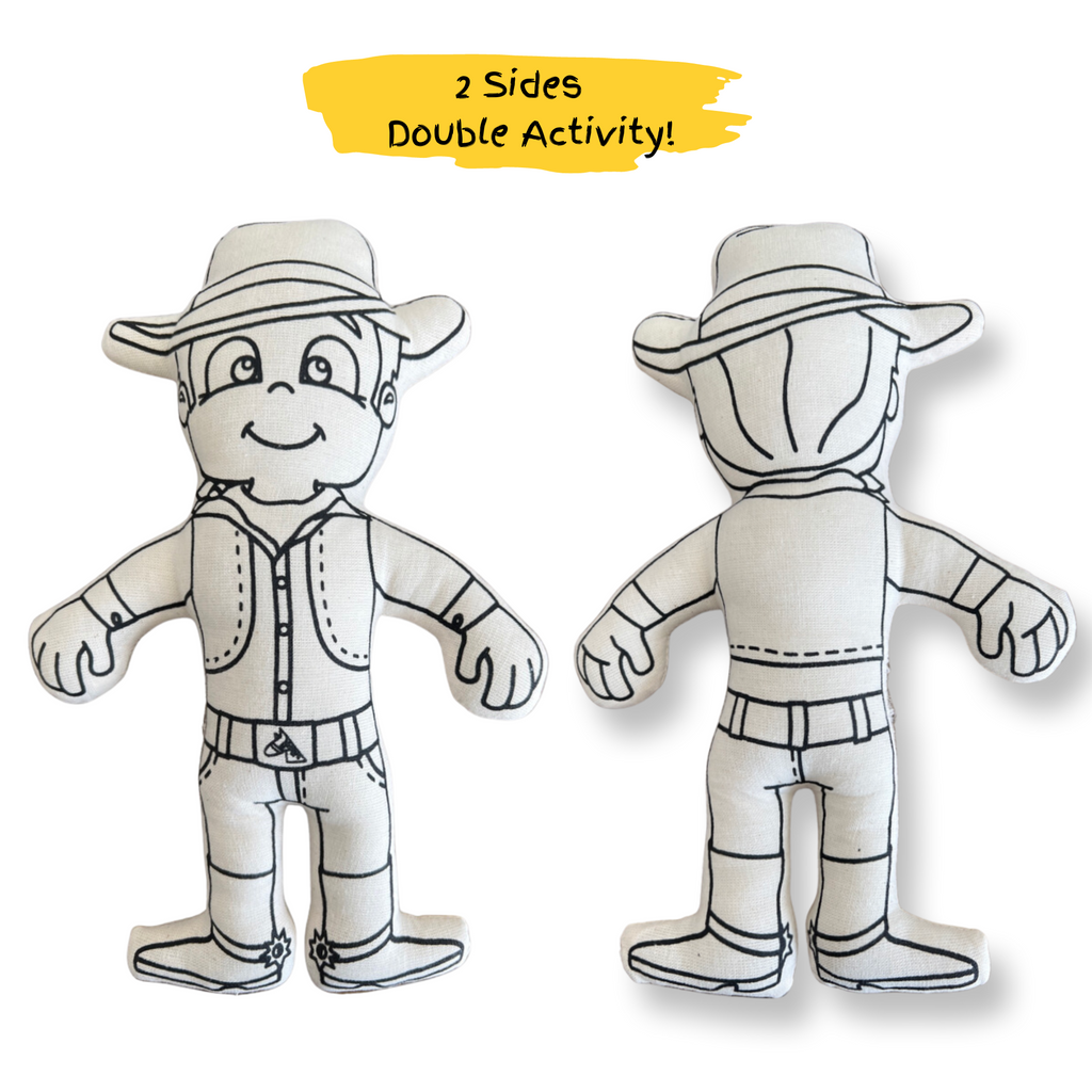 Kibakids - Western Series: Cowboy Coloring Set