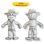 Kibakids - Western Series: Cowboy Coloring Set