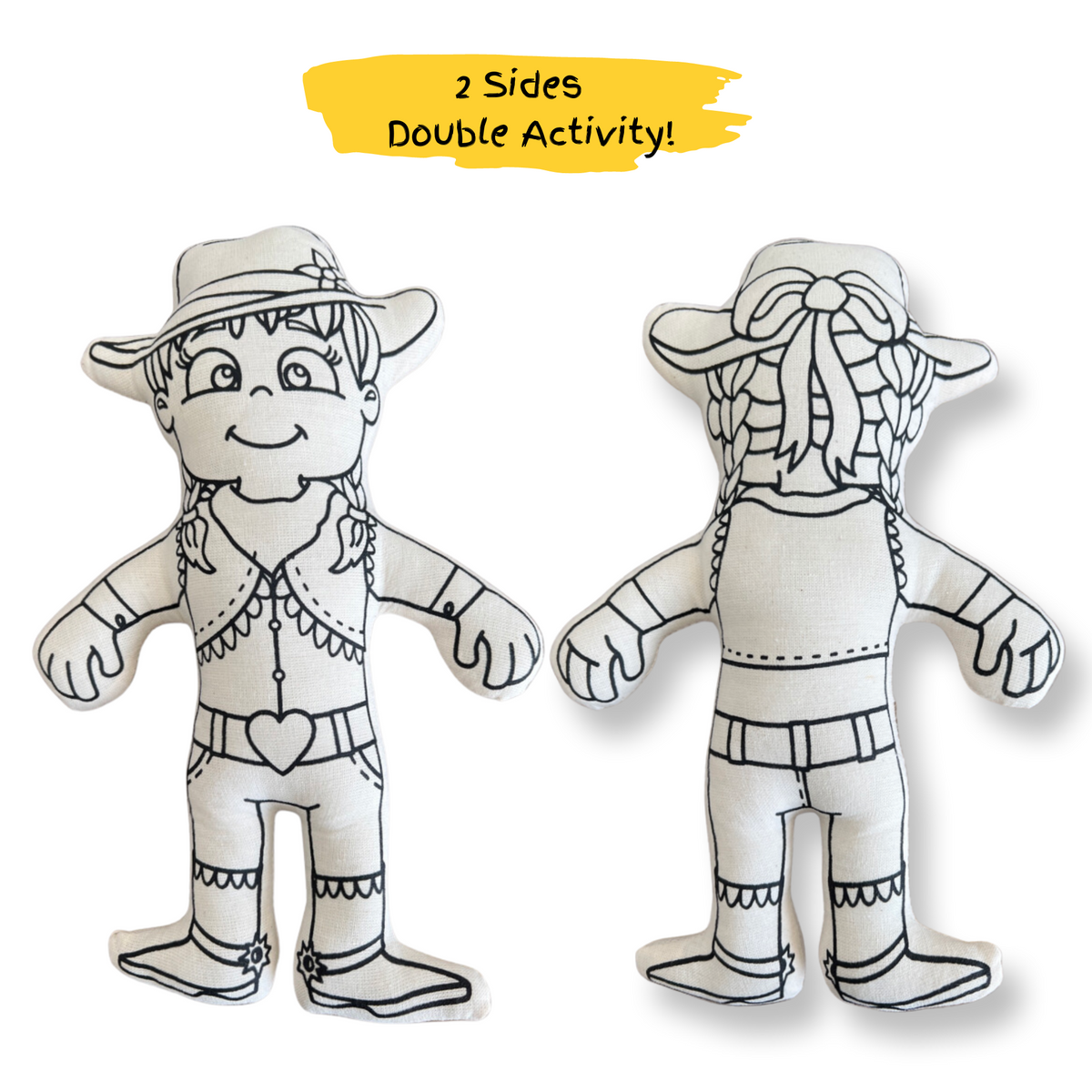Kibakids - Western Series: Cowgirl Coloring Set