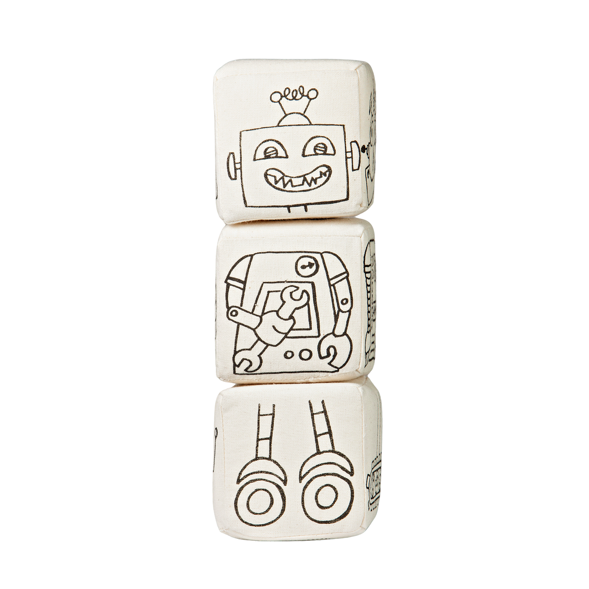 Kibakids - Magnetic Blocks: Robot Coloring Set
