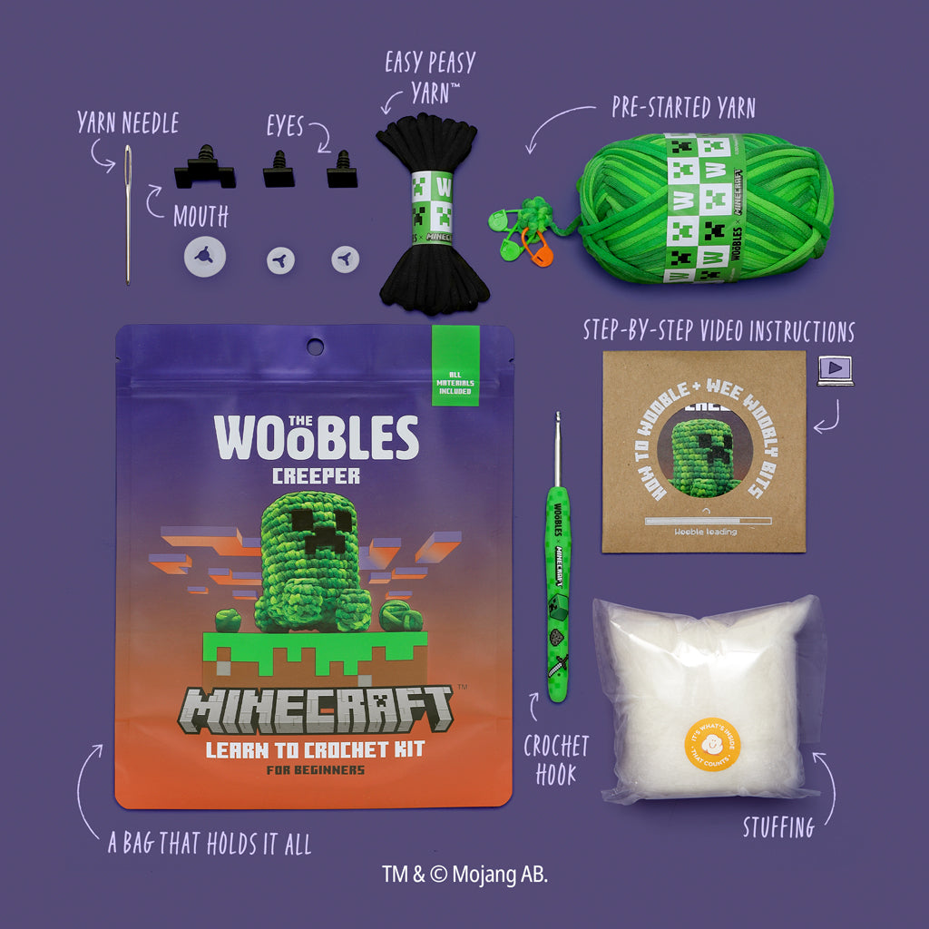 Kibakids - Minecraft Creeper Crochet Kit