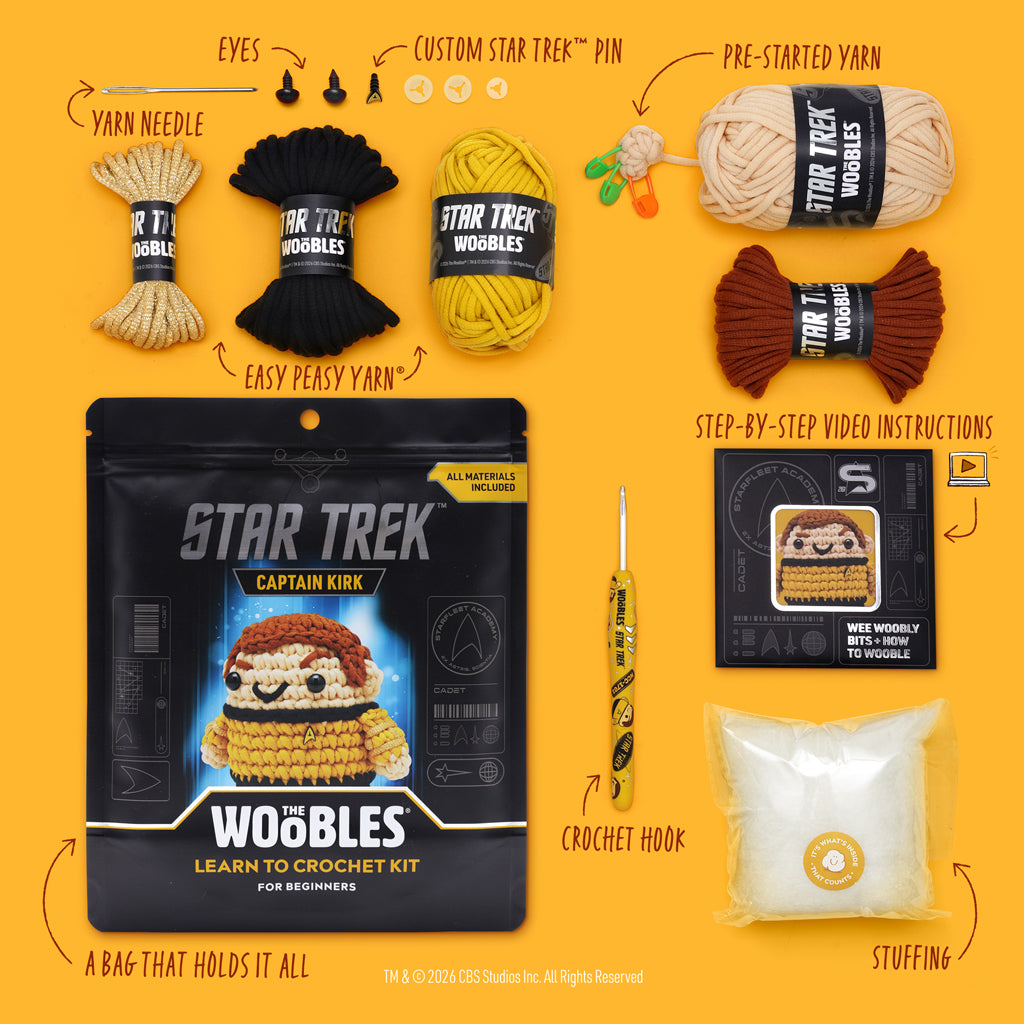 Kibakids - Captain Kirk Crochet Kit