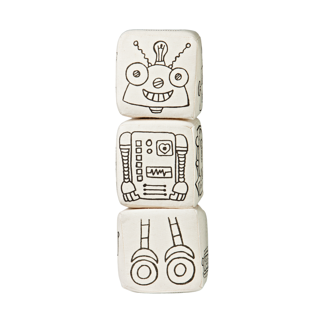 Kibakids - Magnetic Blocks: Robot Coloring Set