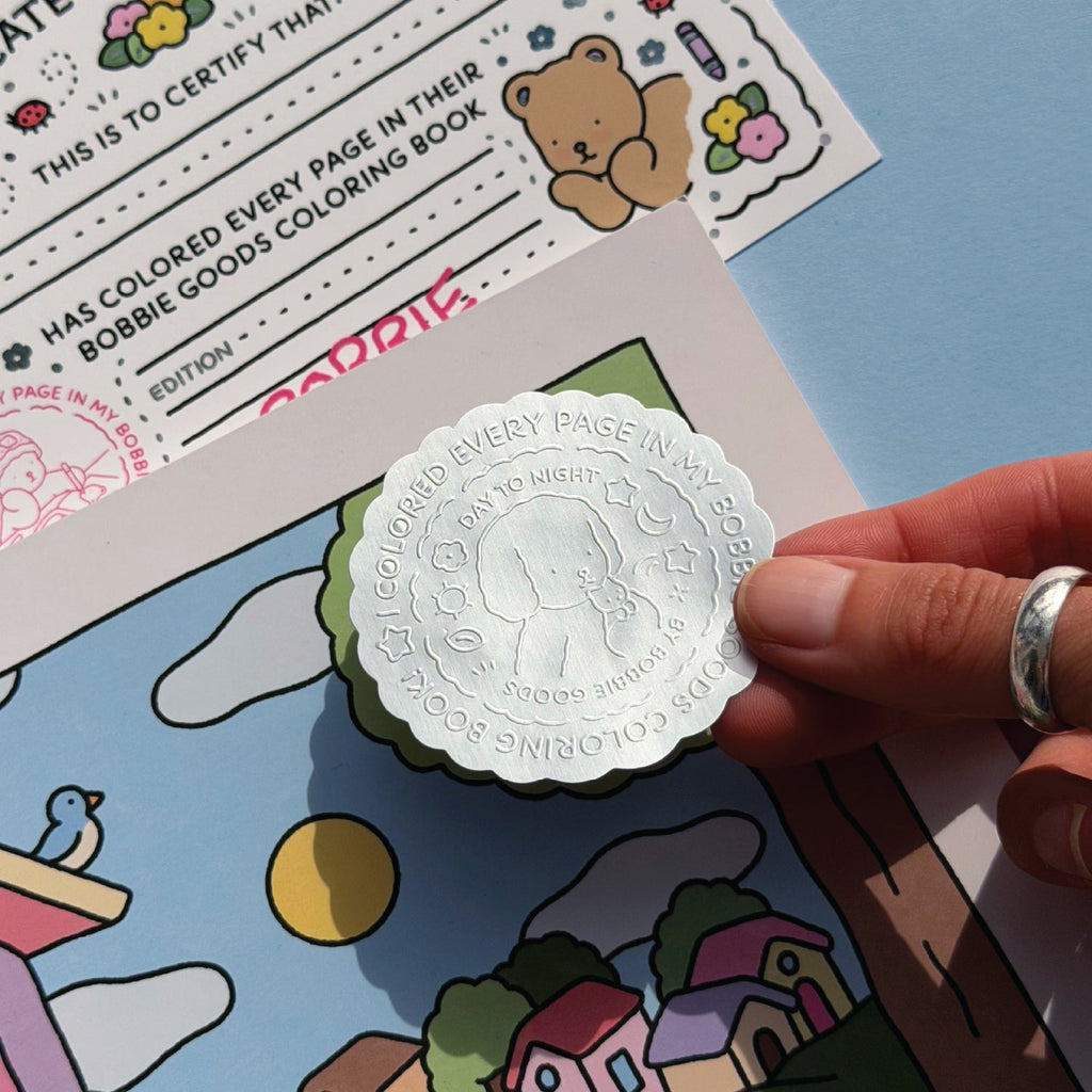Kibakids - Official Kibakids Coloring Book Completion Certificate & Sticker Seal