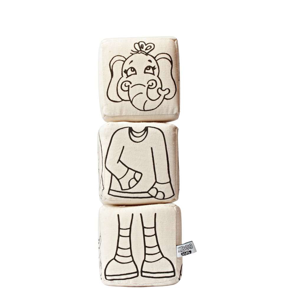 Kibakids - Magnetic Blocks: Animal Coloring Set