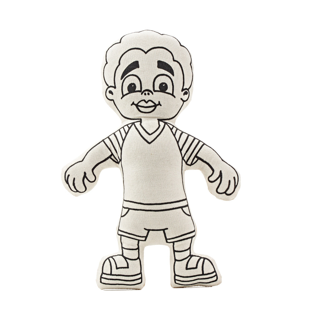 Kibakids - Boy with Striped T-Shirt Coloring Set