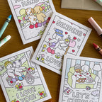 Kibakids - Hold My Hand Coloring Card