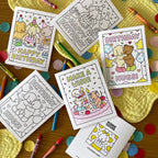 Kibakids - Make A Wish! Coloring Card
