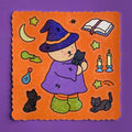 Kibakids - Kibakids Bear Witch Glitter Sticker Sheet