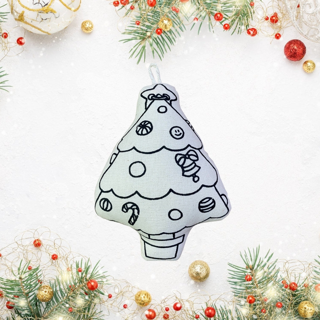 Kibakids - Tree Christmas Ornament Coloring Set