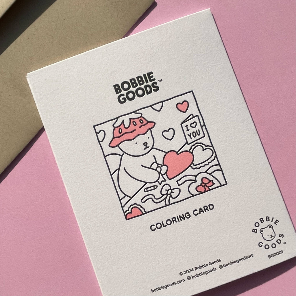 Kibakids - I Love You! Coloring Card