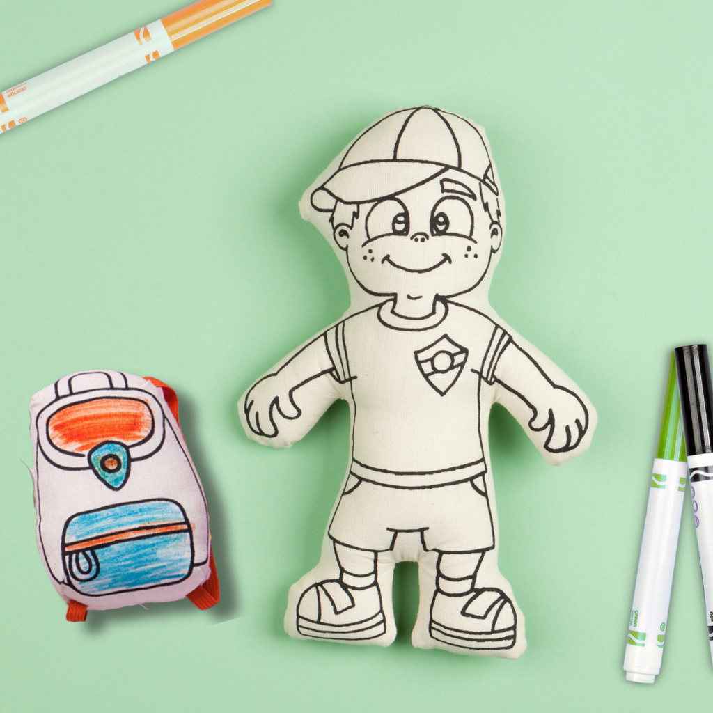 Kibakids - Boy with Cap Coloring Set