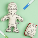 Kibakids - Sports Series: Soccer Boy Coloring Set