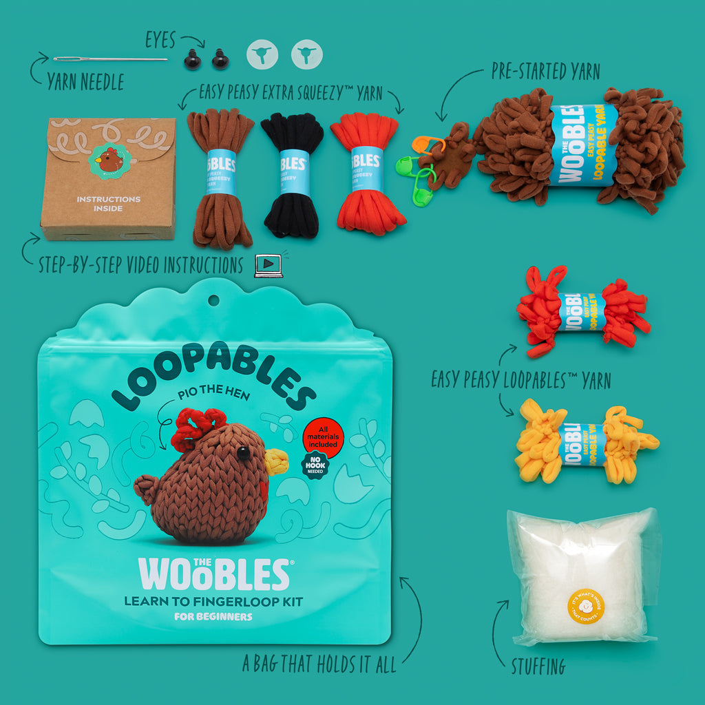 Kibakids - Pio the Hen Loopables Kit