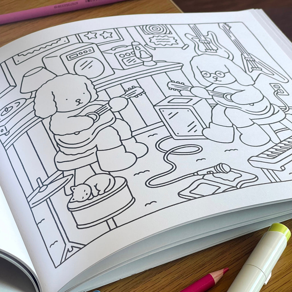 Kibakids - Day to Night Coloring Book