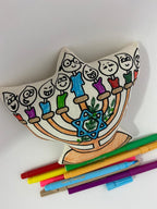 Kibakids - Hannukah Menorah Coloring Set