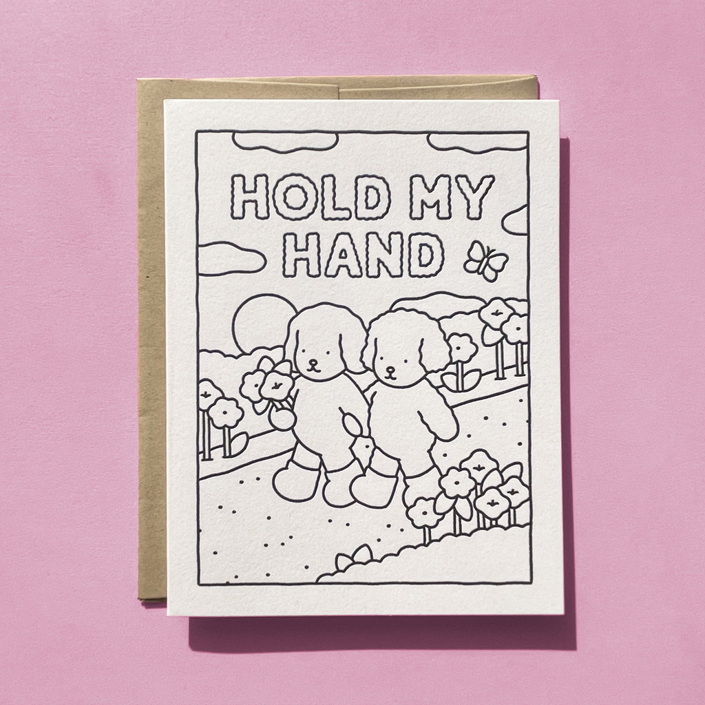 Kibakids - Hold My Hand Coloring Card