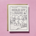 Kibakids - Hold My Hand Coloring Card
