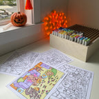 Kibakids - Digital Download • October Coloring Pages