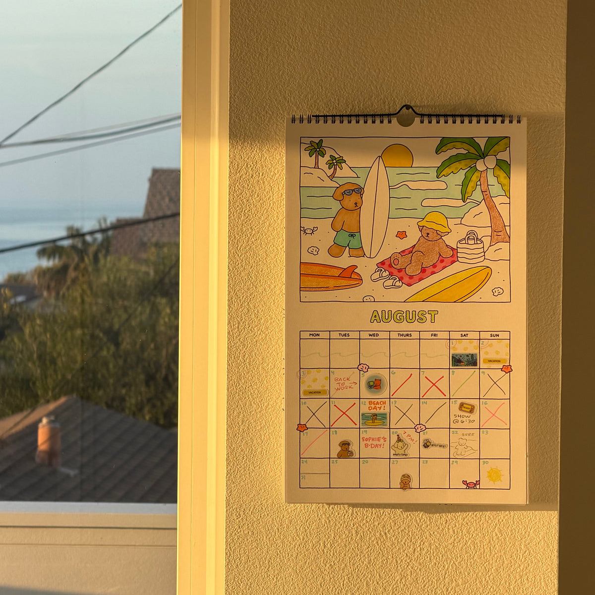Kibakids - Coloring Calendar