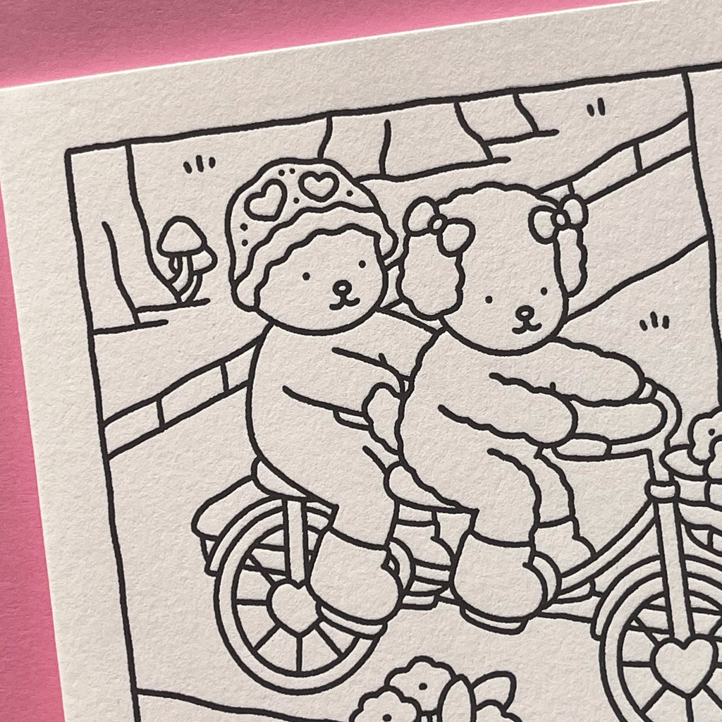 Kibakids - I Love You! Coloring Card