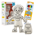 Kibakids - Girl with Flower Headband Coloring Set