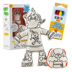 Kibakids - Unicorn with Rainbow Backpack Coloring Set