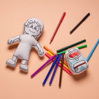 Kibakids - Kid with Bangs Coloring Set