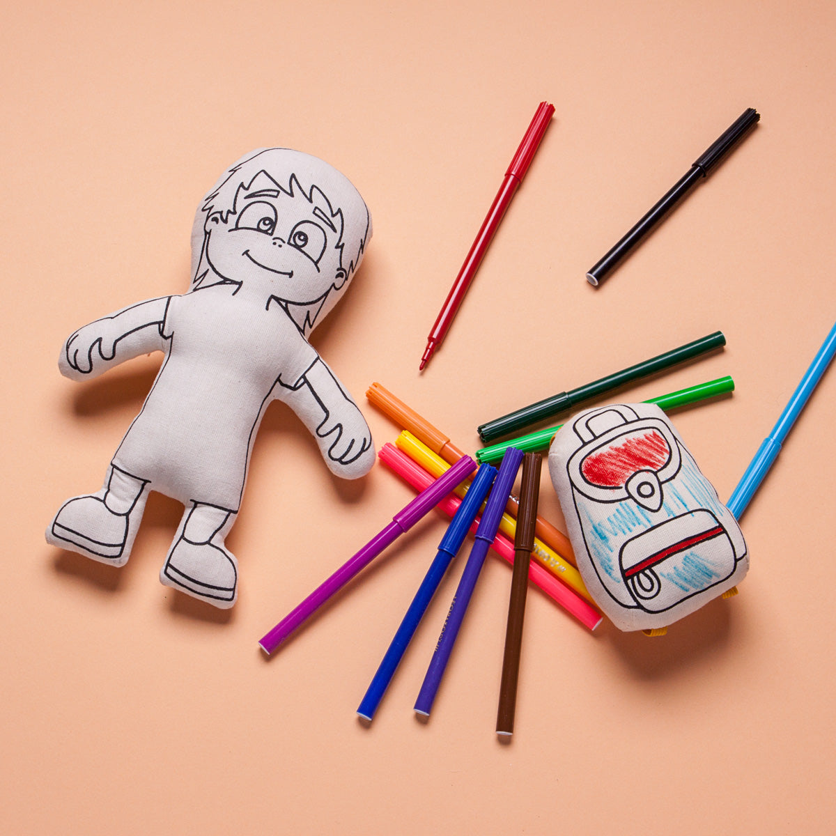 Kibakids - Kid with Bangs Coloring Set
