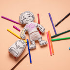 Kibakids - Kid with Parted Hair Coloring Set