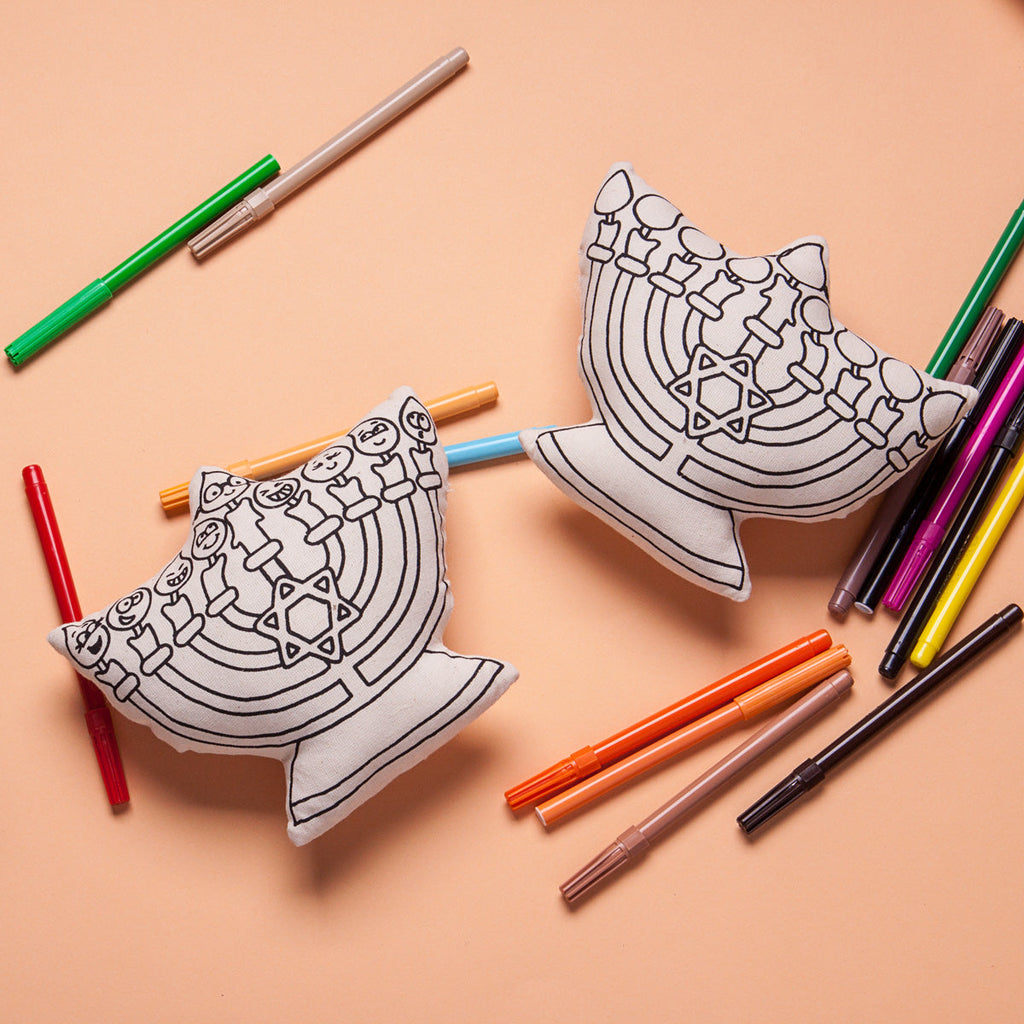Kibakids - Hannukah Menorah Coloring Set