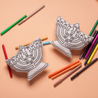 Kibakids - Hannukah Menorah Coloring Set