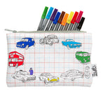 Kibakids - cars, trucks & tractors pencil case - party pack of 10