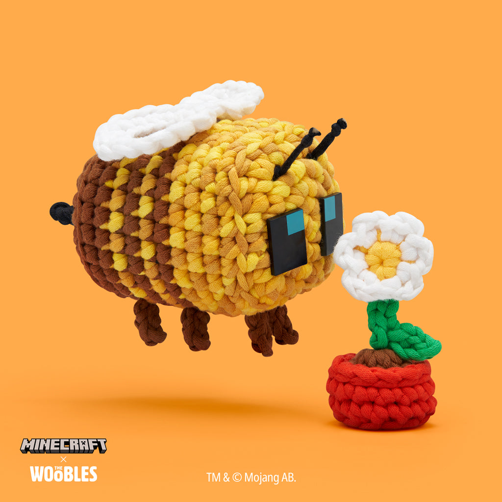 Kibakids - Tiny Minecraft Potted Daisy Accessory Kit
