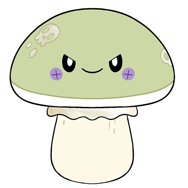 Kibakids - Mini Kibakids Deathcap Mushroom