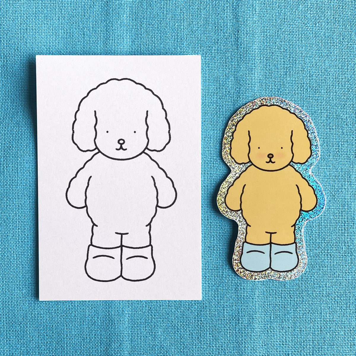 Kibakids - Momo Glitter Sticker + Info Card