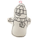 Kibakids - Christmas Ornaments Duo - Gingerbread Man and Snowman Coloring Set