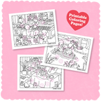 Kibakids - Digital Download • February Coloring Pages