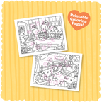 Kibakids - Digital Download • November Coloring Pages