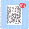 Kibakids - Digital Download • Classroom Coloring Page