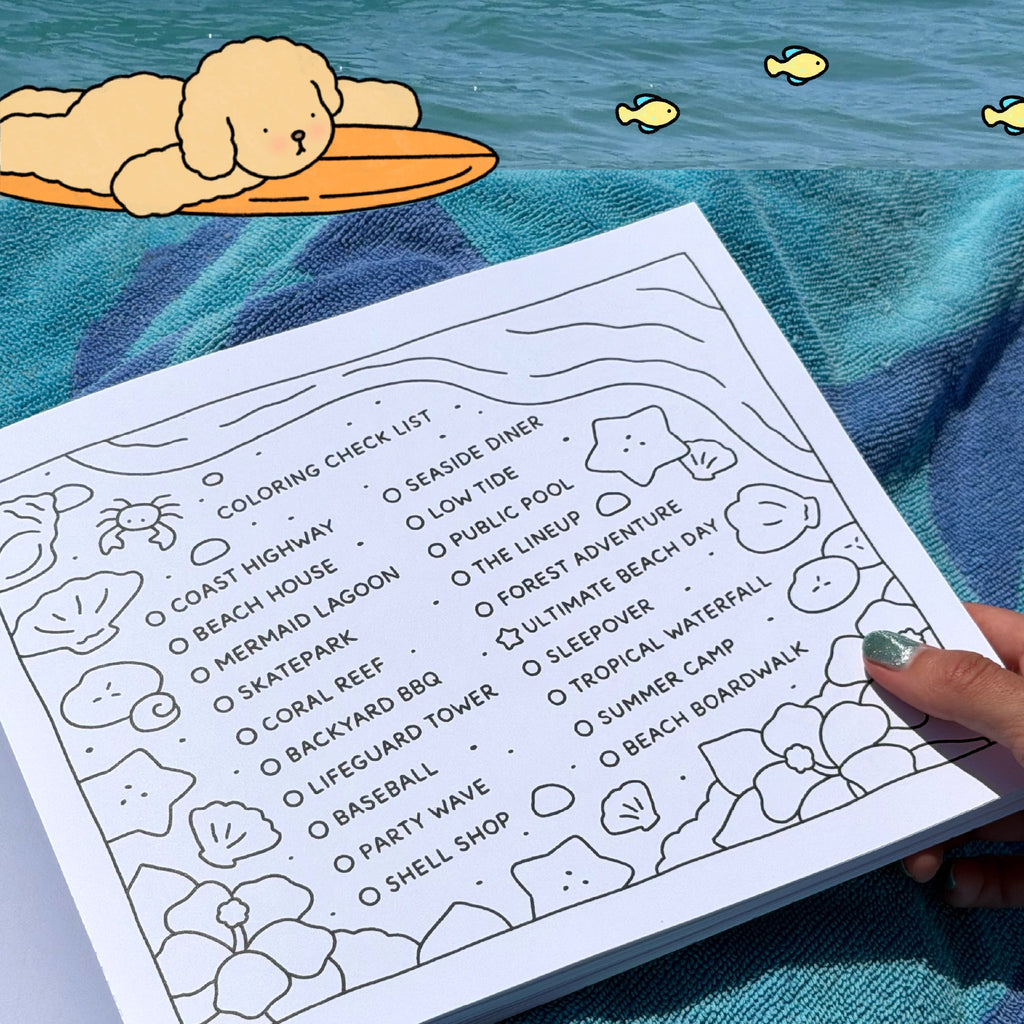 Kibakids - *imperfect* Summer Break Coloring Book